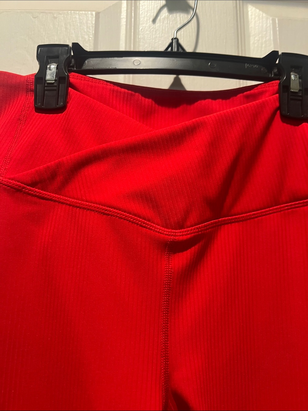 Fabletic’s Red Women's Ribbed Active Set - Picture 7 of 11